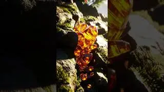 A hyper-realistic cinematic close-up of a rugged rock surface in an ancient mountain #4kvisuals #ai