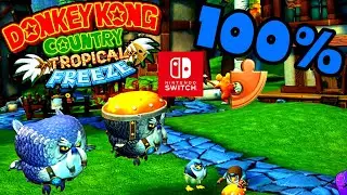 Donkey Kong Country Tropical Freeze 100% Walkthrough 🐵 2-1 Windmill Hills 🐵 Nintendo Switch
