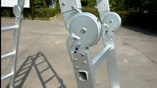LUISLADDERS Folding Telescoping Ladder Aluminium Multi-Purpose 7 in 1 Display