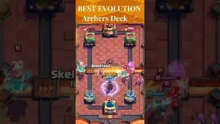 Best Evolution Archer's Deck in Clash Royale 🏆#clashroyale #shorts #fyp #archers #memes #trending