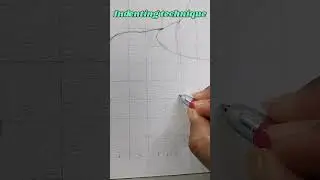 Indenting Technique by empty Ball pen #shorts #art #brushandbuild #indent