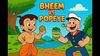 Chota Bheem Vs Popeye the sailor | Laddu vs Spinach  | 90s vs 2k cartoon