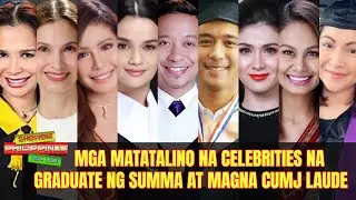 MATATALINO na CELEBRITY na Graduate ng Summa at Magna Cum Laude