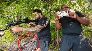 Cobra Camuflada Perto Demais, Sai na Luta com ela, Pescaria na Lagoa