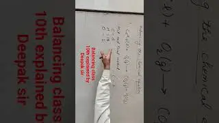 balancing hit and trial method class 10th explained with example by deepak sir #short #trending