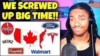 AMERICAN REACTS to 10 US Products That Are Now Canadian-Made