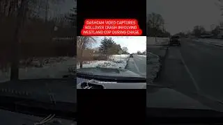 Dashcam video captures COP LOSING CONTROL and crashing