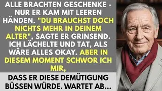 Mein Sohn schenkte mir zum 60. Geburtstag nichts und lachte über meine Enttäuschung - also plante...