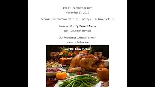 Deuteronomy 8:3 Not By Bread Alone