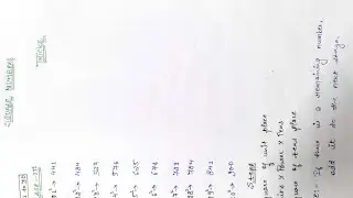 Square number tricks from (21 to 30)