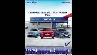 Maruti Suzuki True Value where verified cars meet worry-free drives | Pasco Automobiles