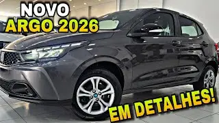 NOVO FIAT ARGO 1.3 DRIVE AT 2026 EM DETALHES+Completo 