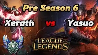 League of Legends - Xerath vs Yasuo Pre Season 6 Gameplay