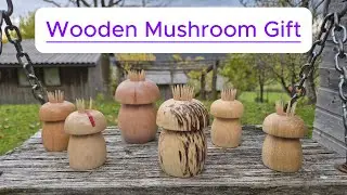 Woodturning a Mushroom Toothpick Holder &ndash; Perfect Gift Idea!
