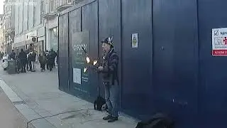 Fire juggler in Oxford