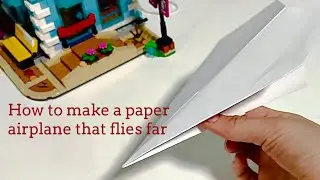 How to make a paper airplane that flies far very easily ✈️