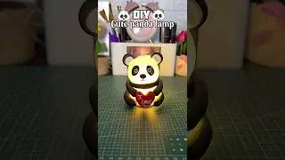 DIY cute panda lamp | Reuse old bulbs ideas | diy panda lamp #youtubeshorts #craft #diy #viralshort