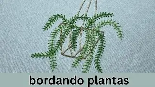 Vem ver como eu bordei este lindo vaso de plantas🌿