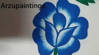 Beautiful flowers painting on pillow cover #paintingmagic #arzupaintings #art #artisticmagic