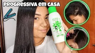 COMO FIZ PROGRESSIVA SOZINHA EM CASA | PROGRESSIVA SEM FORMOL