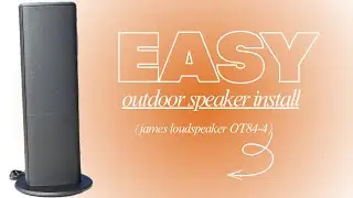 ПРОСТАЯ установка уличного динамика | James Loudspeaker OT84-4