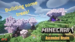 Minecraft Custom Trees: Crafting a Unique Base Location and Nether Portal Ambience!
