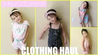 TODDLER BABY GIRL SPRING SUMMER 2018 TRY ON CLOTHING HAUL!