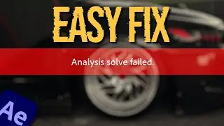 Как исправить ошибку Analysis Solve в After Effects