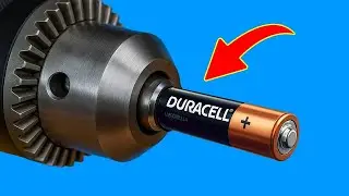Not everyone knows this secret! Just insert an old battery into Drill and be Amazed😱!!