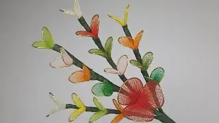 DIY How to make nylon stockings miniature flowers | stocking flower | net flowers