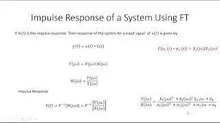 Frequency Response of Fourier Transform