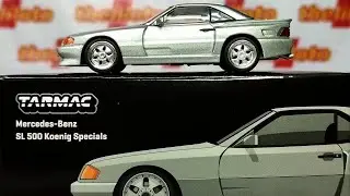 TARMAC MERCEDES BENZ SL 500 KOENIG SPECIALS SILVER UNBOXING MERCY DIECAST MINISCALE 1:64