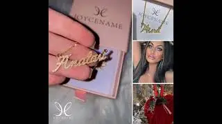 Joycenamenecklace | shining nameplate necklace
