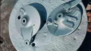 Bajaj CT 100 break drum plate repaint #bajaj #bajajct100 #bike #bikelover