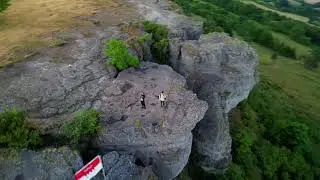 Two belarusians on the hill Staffelberg in Fr&auml;nkischen Schweiz