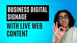 Business Digital Signage with Live Web Content