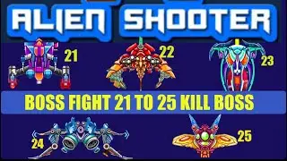 Galaxy Attack Alien shooter |All Boose|Level 21 To 25|Boss Mod By New Apache Gamers