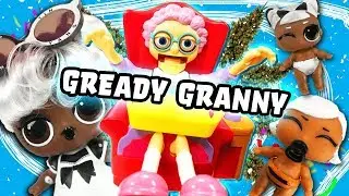 LOL Surprise Dolls Makeover Series Play Greedy Granny! With Yang QT, Witchay Babay, and Daring Diva!