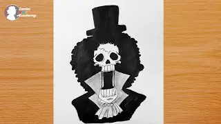 How to draw brook from one piece
