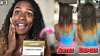 🤔LAVITAN HAIR FUNCIONA MESMO? | ANTES E DEPOIS *2 meses tomando* #3 | #projetorapunzel #lavitan 😱