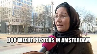 D66 weert posters in Amsterdam