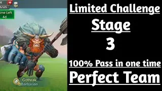Lords mobile Limited Challenge Barbaric Journey Stage 3|Barbarian Limited Challenge Stage 3