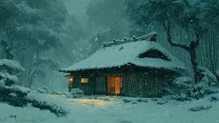 Snowbound Bamboo Haven ❄️ Zen Meditation Flute Music (1 Hour)