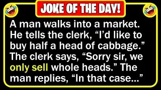 🤣 BEST JOKE OF THE DAY! - A man walked into the produce section of his local... | Funny Daily Jokes