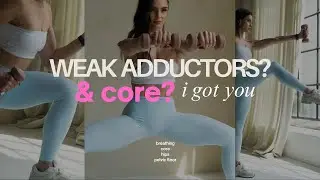 Weak Adductors = Weak Core? I got you! A short ALL LEVEL hip-centric workout (Pregnancy Safe!)