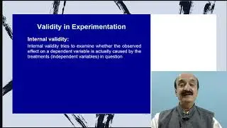 Internal Validity in experiments