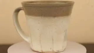 MINO WARE JAPANESE KURO NEKO BLACK CAT WALK MUG