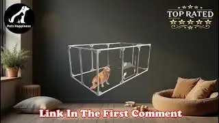 Discover the 5 Star Clear Acrylic Dog Playpen Stylish, Safe, and Perfect for Your Pet!