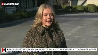 🇺🇸 Press Secretary Karoline Leavitt Talks to Reporters on The North Lawn of The White House [LIVE]