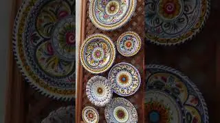Spain Handmade plates ceramic design  #shorts